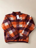 Nike Club Winterized Half-Zip Fleece – Orange Plaid