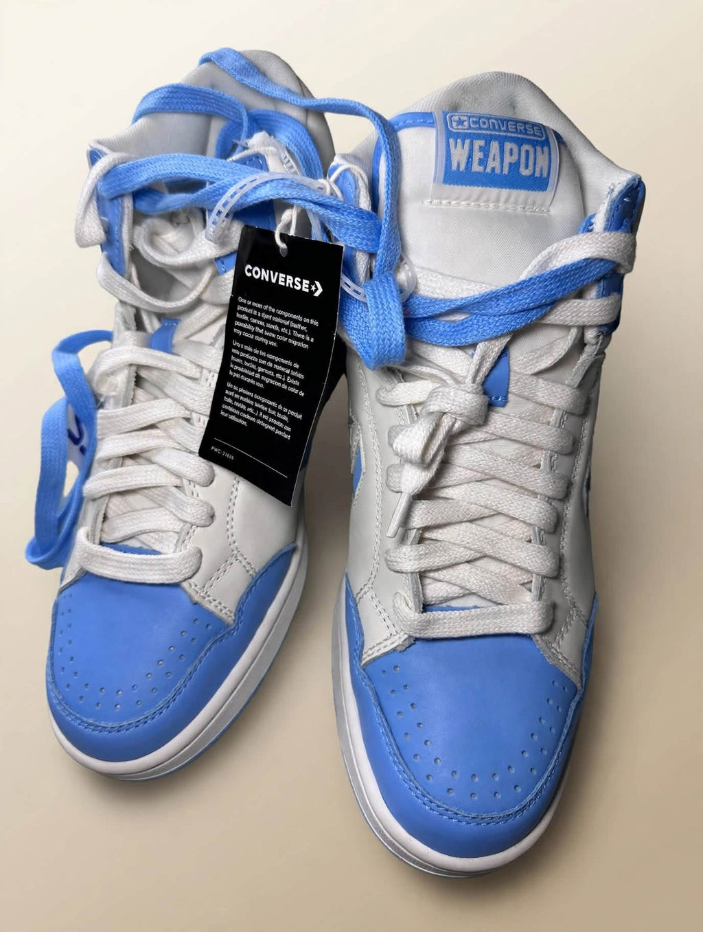Converse Weapon Mid – White / Light Blue