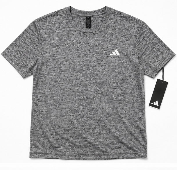 adidas Men’s Tech Tee Heather Gris – Talla M