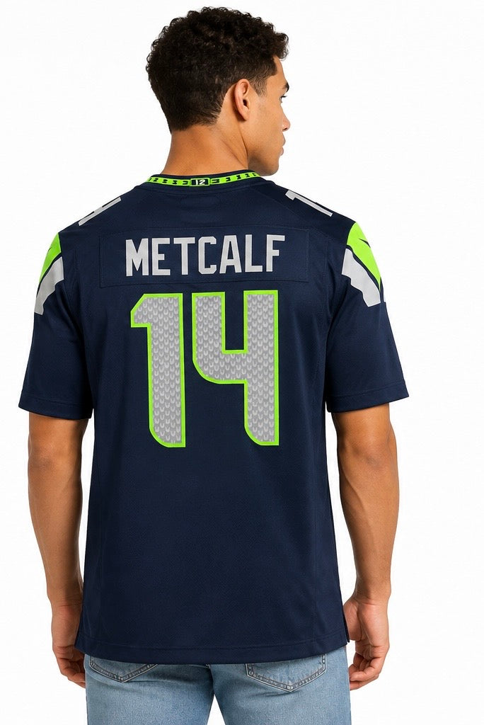 Nike Seattle Seahawks DK Metcalf #14 NFL Jersey – Navy – Men’s XL
