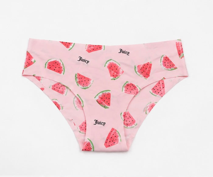 Juicy Couture Women’s 5-Pack Seamless No-Show Panties – Size S, Assorted Colors