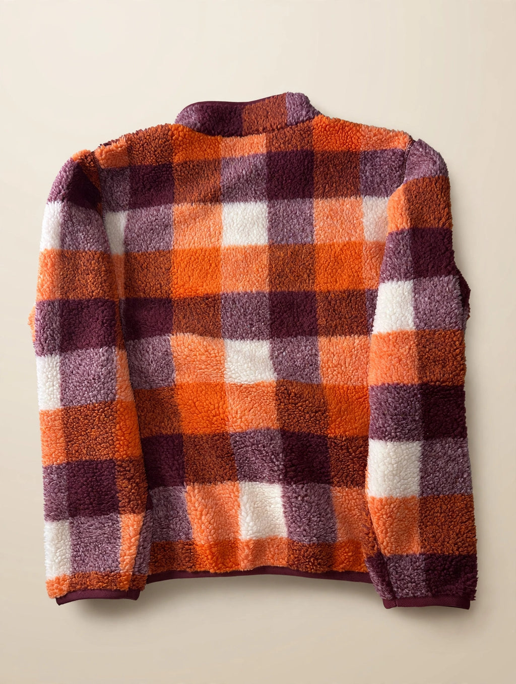 Nike Club Winterized Half-Zip Fleece – Orange Plaid