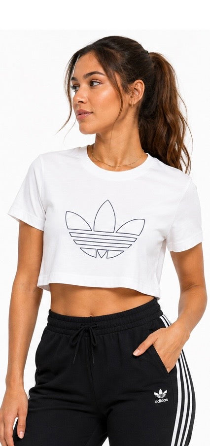 adidas Originals Women's Crop Top White – HK5178